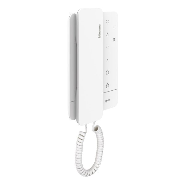 BTICINO - Audio-Hausstation CLASSE100 A16M mit Handhörer, Farbe: Weiß