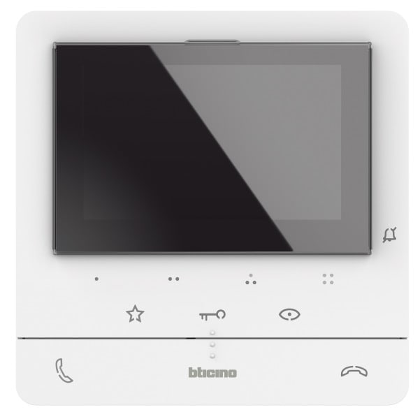 BTICINO - Hörerlose AP-Videohausstation CLASSE100 V16E mit Zusatztasten