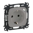LEGRAND - Valena Allure Steckdose erh. Berührungsschutz und USB-C Stecker Farbe: Aluminium