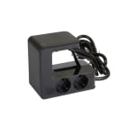LEGRAND - U-Power für Tischmontage 4xSteckdosen 2xUSB-A, 1,5 Meter Kabel, Farbe: Schwarz