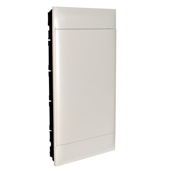 LEGRAND - Practibox S Unterputzverteiler, mit Kunstofftür, weiss, 4x 12 Module