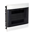 LEGRAND - Practibox S Unterputzverteiler, mit Rauchglas-Kunstofftür, weiss, 2x 12 Module