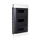 LEGRAND - Practibox S UP-Hohlwandverteiler, mit Rauchglas-Kunstofftür, weiss, 3x 12 Module