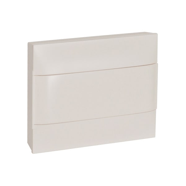 LEGRAND - Practibox S Aufputzverteiler, mit Kunstofftür, weiss, 1x 12 Module
