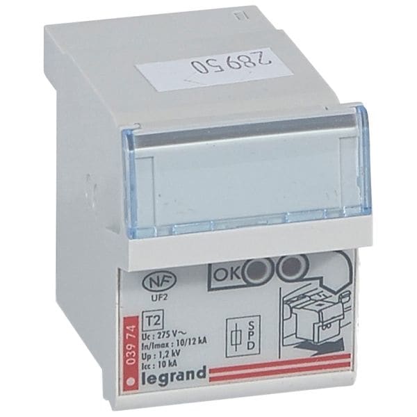 LEGRAND - Plug-in Schutzmodul für Überspannungsableiter Typ 2+3, Imax 12 kA Isc10kA