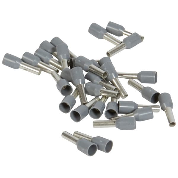 LEGRAND - Aderendhülsen Starfix,f.Leiterquerschnitt 2,5 mm² (Grau), isoliert, lose.