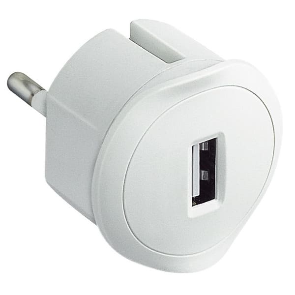 LEGRAND - USB Adapter 1,5A-5V für eine Schukosteckdose in der Farbe weiß