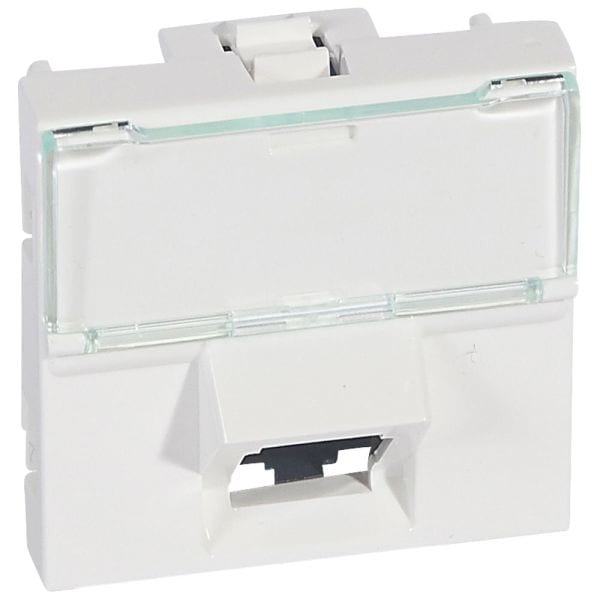 LEGRAND - Mosaic 1xRJ45 KAT6 UTP 45° 2-m WS