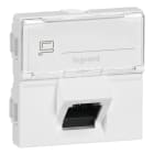 LEGRAND - Datendose 1xRJ45 geschirmt für MOSAIC, Kategorie 6A STP, 2 Modul, Farbe: weiß