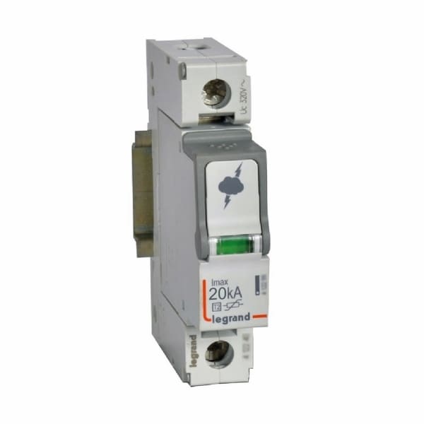 LEGRAND - Überspannungsableiter Typ 2, 1P, 230/400 VAC, Imax 20 kA, (Uc)320 VAC