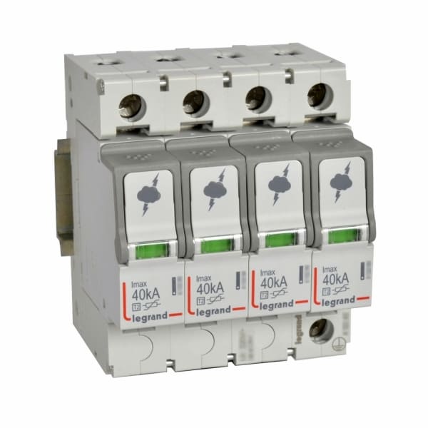 LEGRAND - Überspannungsableiter Typ 2, 4P, IT-Systeme, 230/400 VAC, Imax 40 kA,(Uc)440 VAC