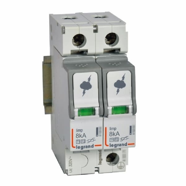 LEGRAND - Kombiableiter Typ 1+2, 2+0 Schaltung, 230/400 VAC, Iimp 8 kA, (Uc)320 VAC