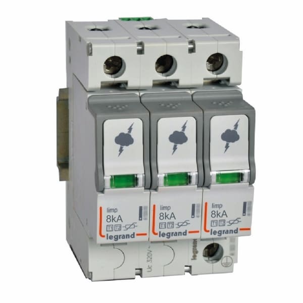 LEGRAND - Kombiableiter Typ 1+2, 3+0 Schaltung, 230/400 VAC, Iimp 8 kA, (Uc)320 VAC
