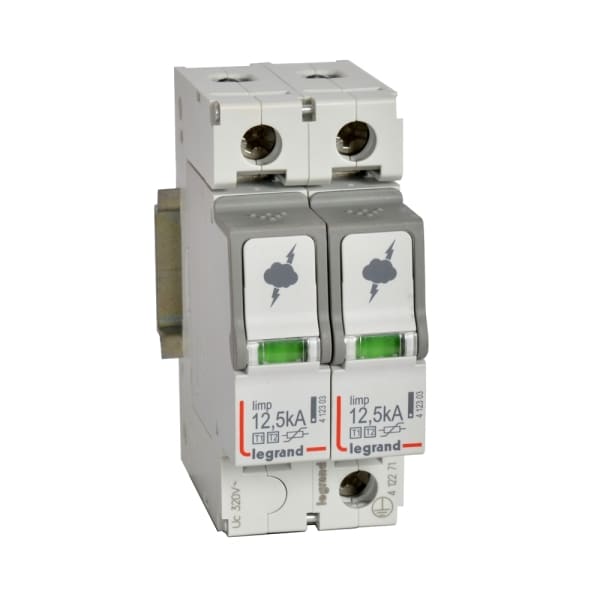 LEGRAND - Kombiableiter Typ 1+2, 2+0 Schaltung, 230/400 VAC, Iimp 12,5 kA, (Uc)320 VAC