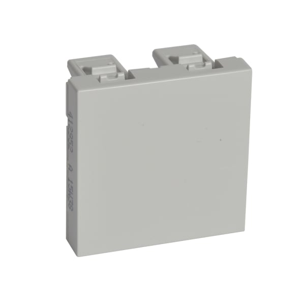 LEGRAND - Blindplatte, 2-modulig, Grau, zum Einbau in Hutschienenadapter DX3