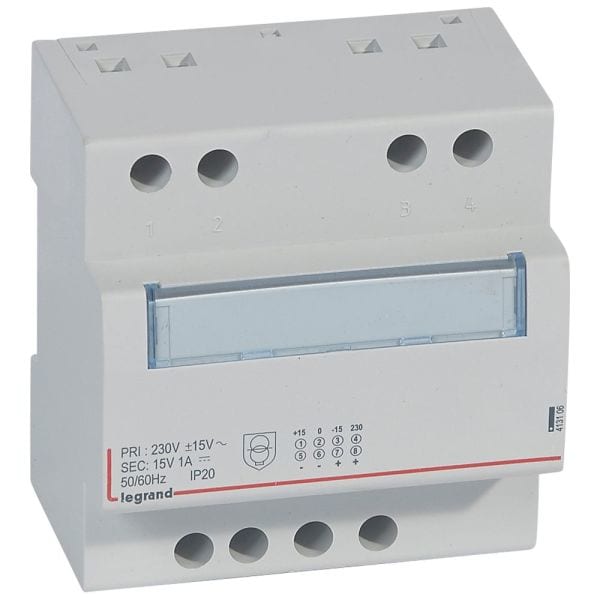LEGRAND - Spannungsversorgung, Prim.230V/50Hz, Sek. 15V DC, Strom 1A, 5 TE