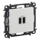 LEGRAND - Valena Life 2XUSB C 2-modulig 3A Farbe: Ultraweiß