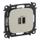 LEGRAND - Valena Allure 2XUSB A+C 2-modulig 3A Farbe: Mandelweiß