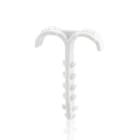 LEGRAND - Doppelsteckdübel, Spannbereich 4-12 mm für Kabel, grau