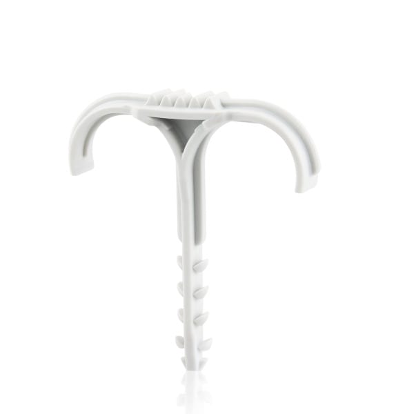LEGRAND - Doppelsteckdübel, Spannbereich 20-25 mm für Rohre, grau
