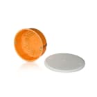 LEGRAND - Hohlwand-Abzweigdose, D=120mm, orange, inkl. Schraubdeckel weiß
