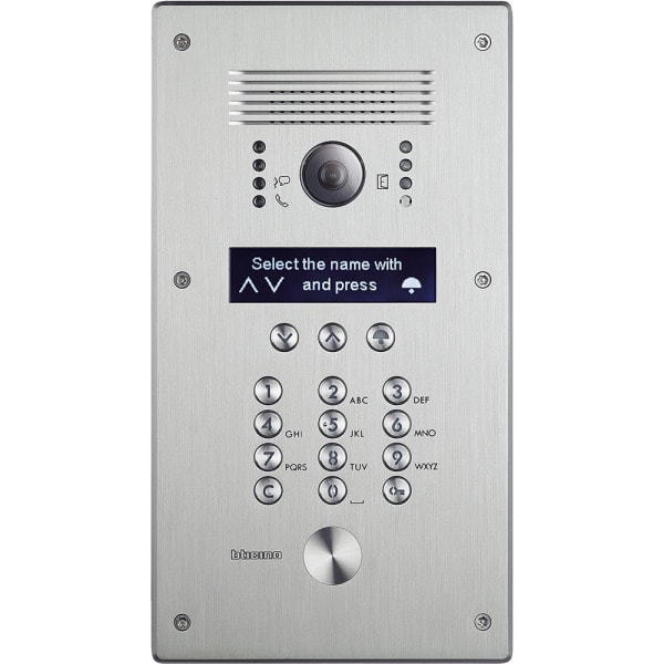 BTICINO - Video-Türstation LINEA300 mit Code-Tastatur, Ausführung Edelstahl