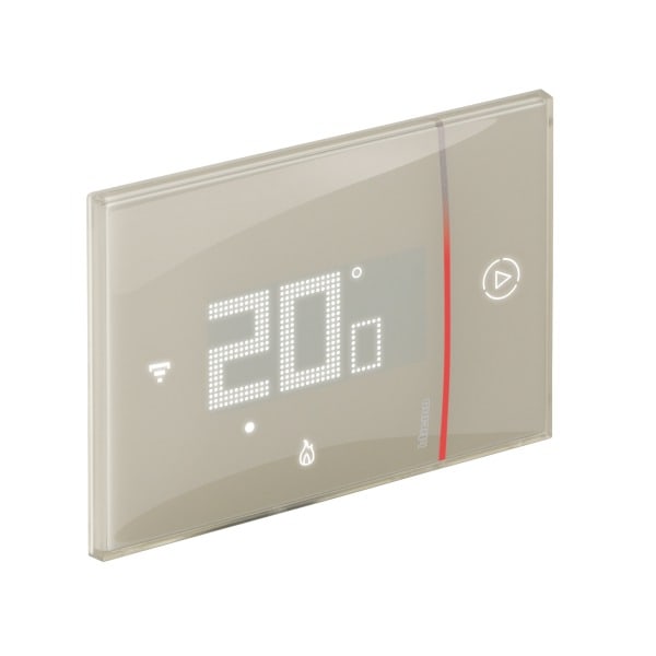 BTICINO - Unterputz-Thermostat mit integrierter WLAN-Schnittstelle in der Farbe SAND
