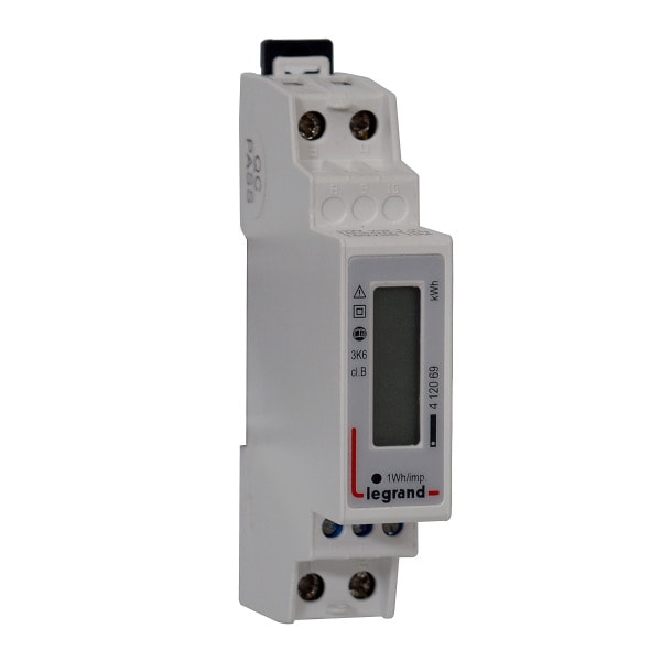 LEGRAND - Energiezähler EMDX³, MID, 45 A, 1-phasig, Direktanschluss, Impulsausgang, 1TE