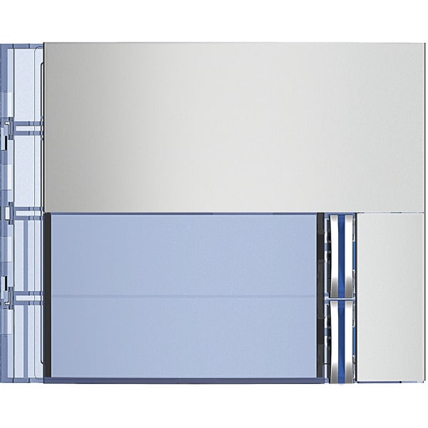 BTICINO - Frontblende für Ruftastmodul SFERA Aluminium mit 2 Ruftasten, Farbe: Allmetal
