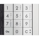 BTICINO - Alphanumerische Abdeckung Tastatur-Modul von SFERA Aluminium, Farbe: Allmetal