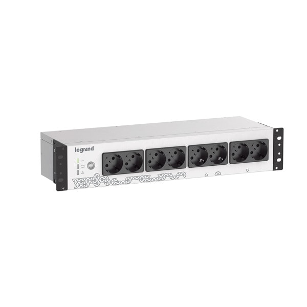 LEGRAND - USV Anlage 800VA (480W), Offline, 8 Schuko, USB Schnittstelle, LED Anzeige