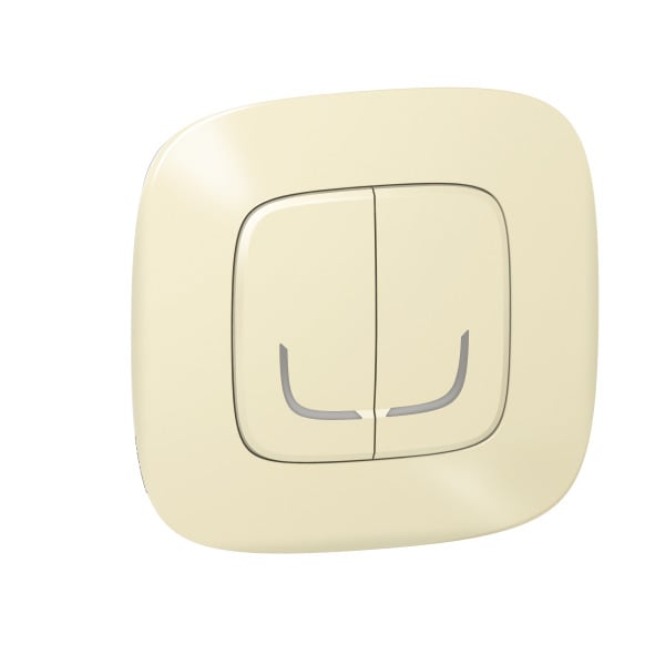 LEGRAND - Valena Allure with Netatmo Serienschalter 2 x 250W pro Kanal Farbe: Mandelweiss