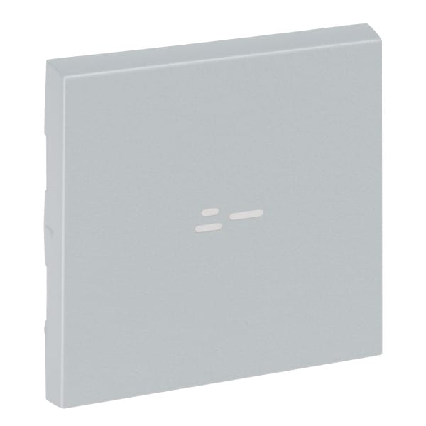 LEGRAND - Niloe Step Wippe beleuchtet für 2P Schalter Farbe: Aluminium