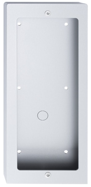 BTICINO - 3-moduliger AP-Kasten mit Aufbauhöhe 32 mm, 1-reihig, Farbe: Allmetal
