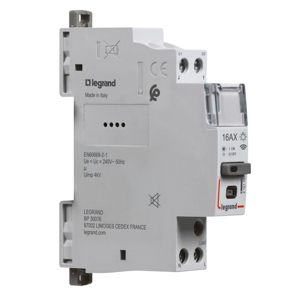 LEGRAND - CX³ Smarter Fernschalter 16A, 1-polig, 230VAC, 1TE, CX³ with Netatmo