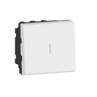 LEGRAND - MSC Wechselschalter 20A 2pol, Schraubklemmen, 2mod, beleuchtbar Farbe: Ultraweiß