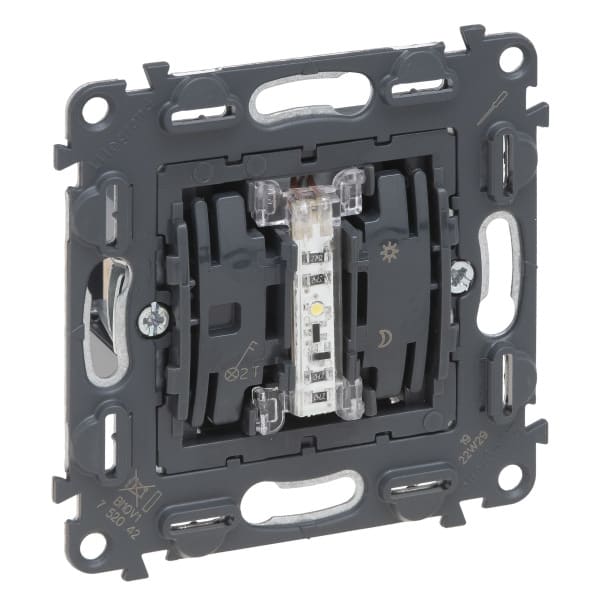 LEGRAND - Valena IN’MATIC, Ausschalter,Kontroll,  2-polig, Schalter 10 AX - 250 V~ (SK)