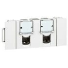LEGRAND - Mosaic 1-fach RJ45, Kat 6A, FTP,Snap-On, 3-modulig, Farbe: Ultraweiß