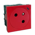 LEGRAND - Mosaic Link Steckdose 45° F/B Standard, antibakteriell, SL, EBS Farbe: Rot