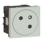 LEGRAND - Mosaic Link Steckdose 45° F/B Standard, erhöhter Berührungsschutz Farbe: Grau