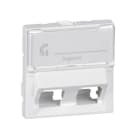 LEGRAND - Mosaic KEYSTONE Adapter 45° 2-fach, 2-modulig, Farbe: Schwarz