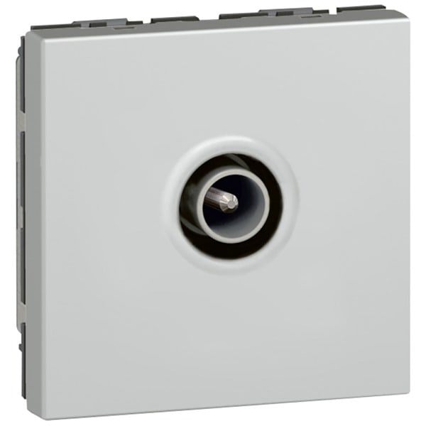 LEGRAND - Mosaic TV-Dose 9,52mm 2-modulig Farbe: Aluminium