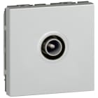LEGRAND - Mosaic TV-Dose 9,52mm 2-modulig Farbe: Aluminium