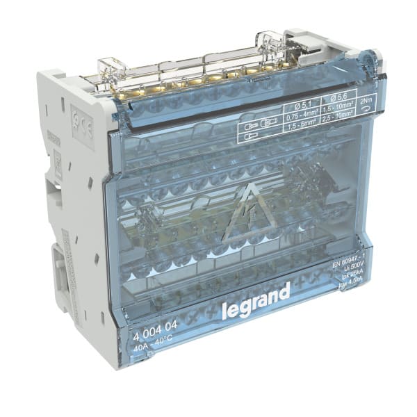 LEGRAND - KLEMMENBLOCK 4P/40A 13KL 6M