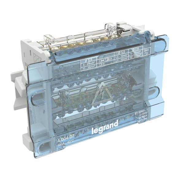 LEGRAND - KLEMMENBLOCK 4P/100A 12KL 8M