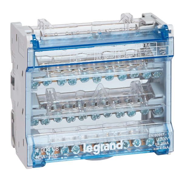 LEGRAND - KLEMMENBLOCK 4P/125A 11KL 6M