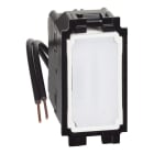 BTICINO - LivingNow 1-moduliger Kreuzschalter mit weißer LED-Beleuchtung, Schraubklemmen