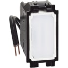 BTICINO - LivingNow 1-moduliger Kreuzschalter mit blauer LED-Beleuchtung, Schraubklemmen