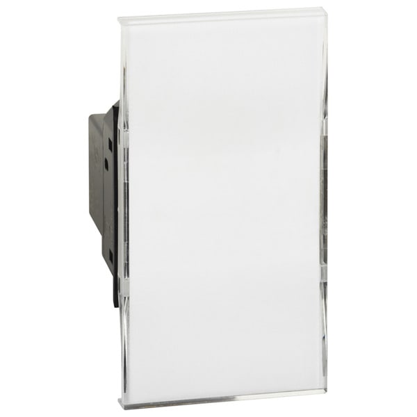 BTICINO - LivingNow 2-moduliger Taster 12V AC mit Namenschild und LED-Beleuchtung
