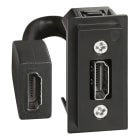 BTICINO - LivingNow 1-moduliger Einsatz HDMI mit Anschlusskabel und Stecker